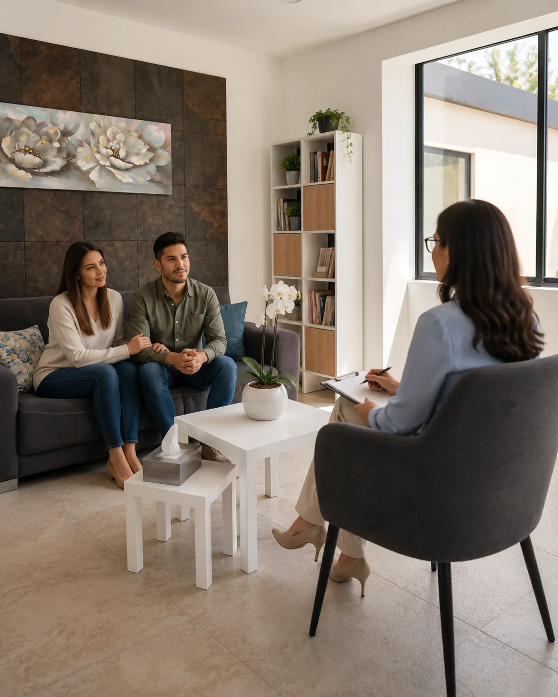 Terapia de pareja en consultorio de Psicoterapia Integral Toluca